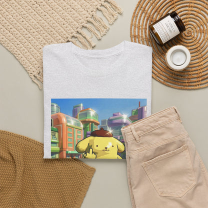 Pompompurin Flipping Bird Skate Park Tee