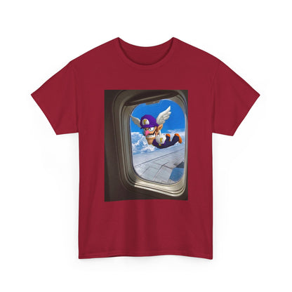 Waluigi Flipping The Bird Mid-Flight