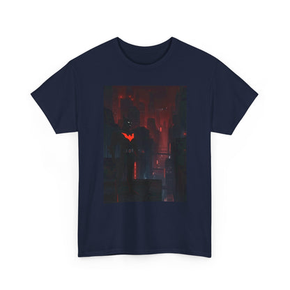 Cyberpunk Bat Hero In Neon City Tee