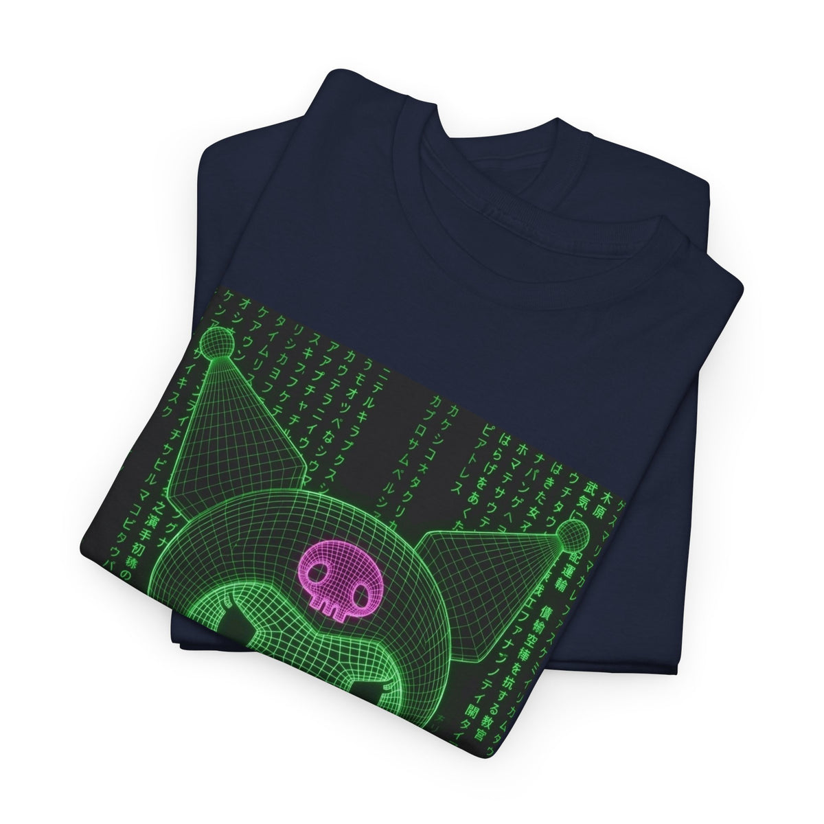 Wireframe Kuromi Flipping The Bird Tee