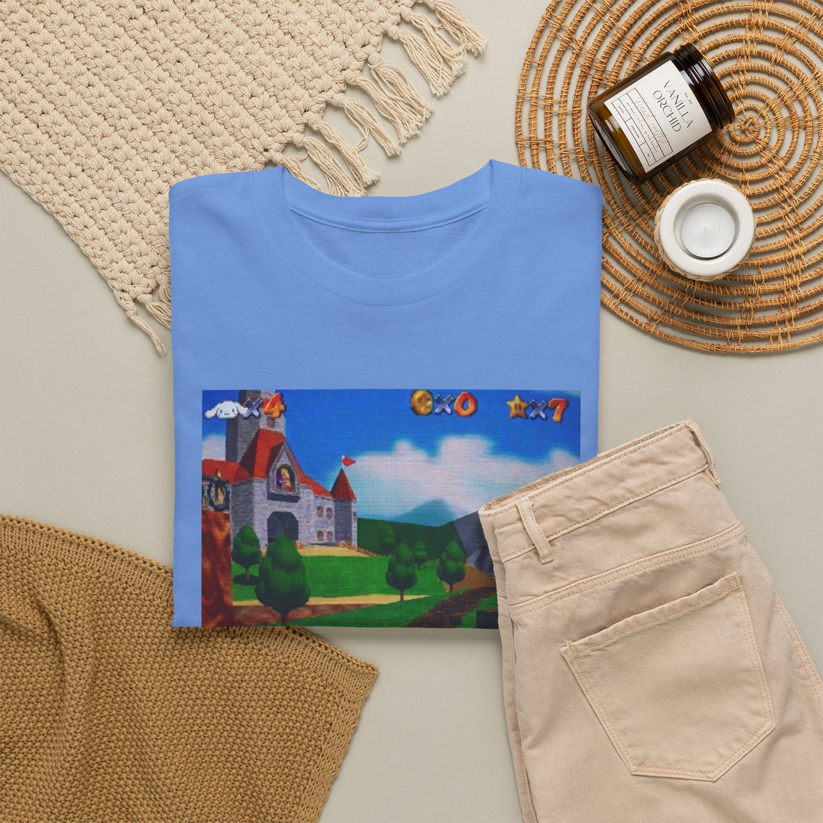 Cinnamoroll Gaming PSP In Castle Courtyard Tee