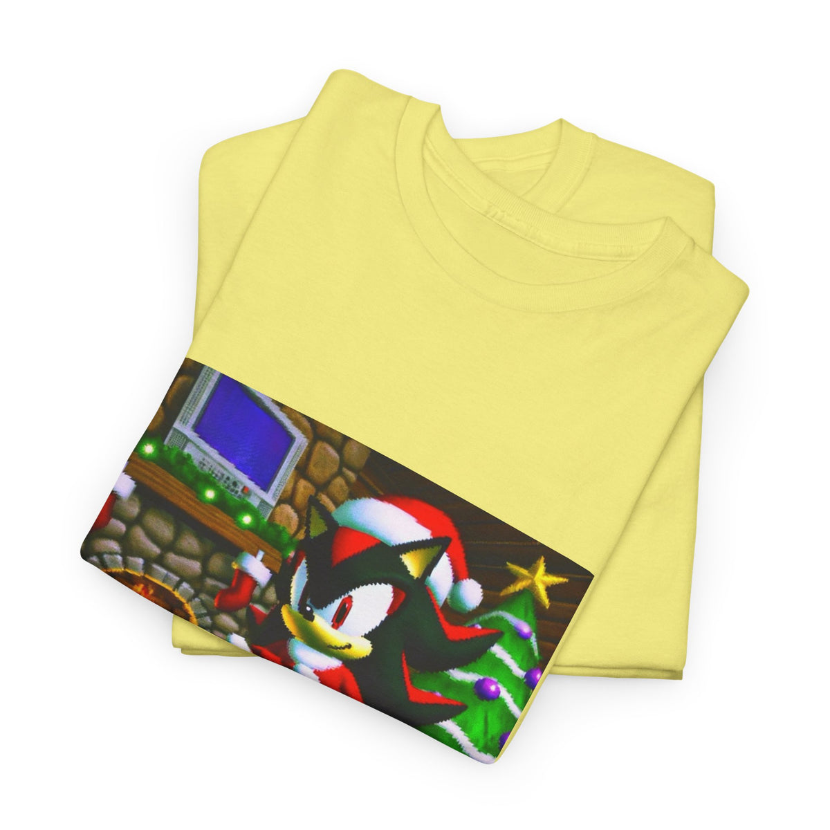 Shadow The Hedgehog Christmas Drip Tee