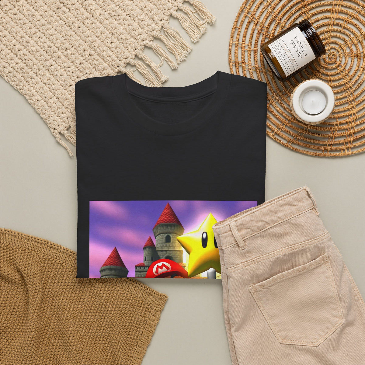 Mario Flips Off The Star Tee