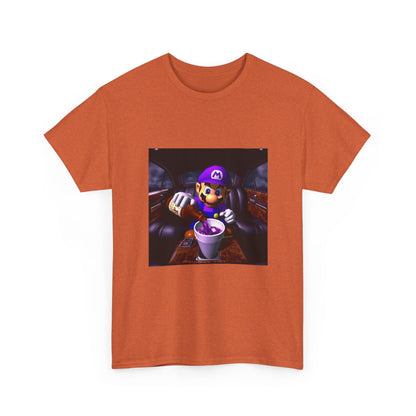 Waluigi Pouring Purple Drank In Limo Tee