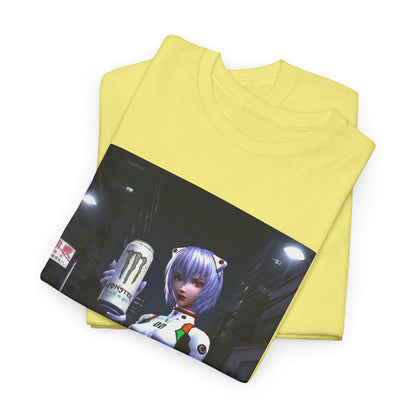 Rei Ayanami Holds Monster Energy In City