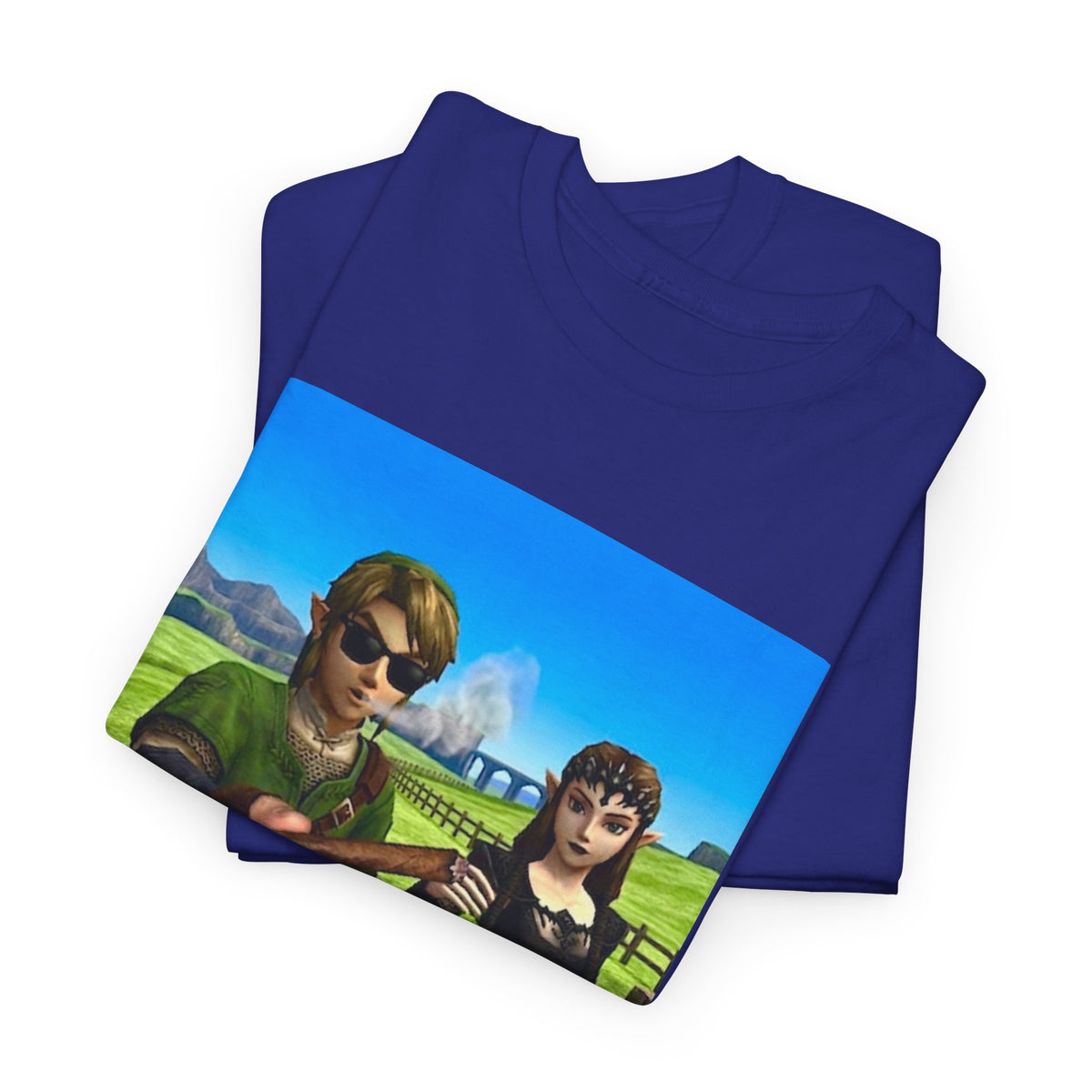 Link And Zelda Passing A Blunt Tee