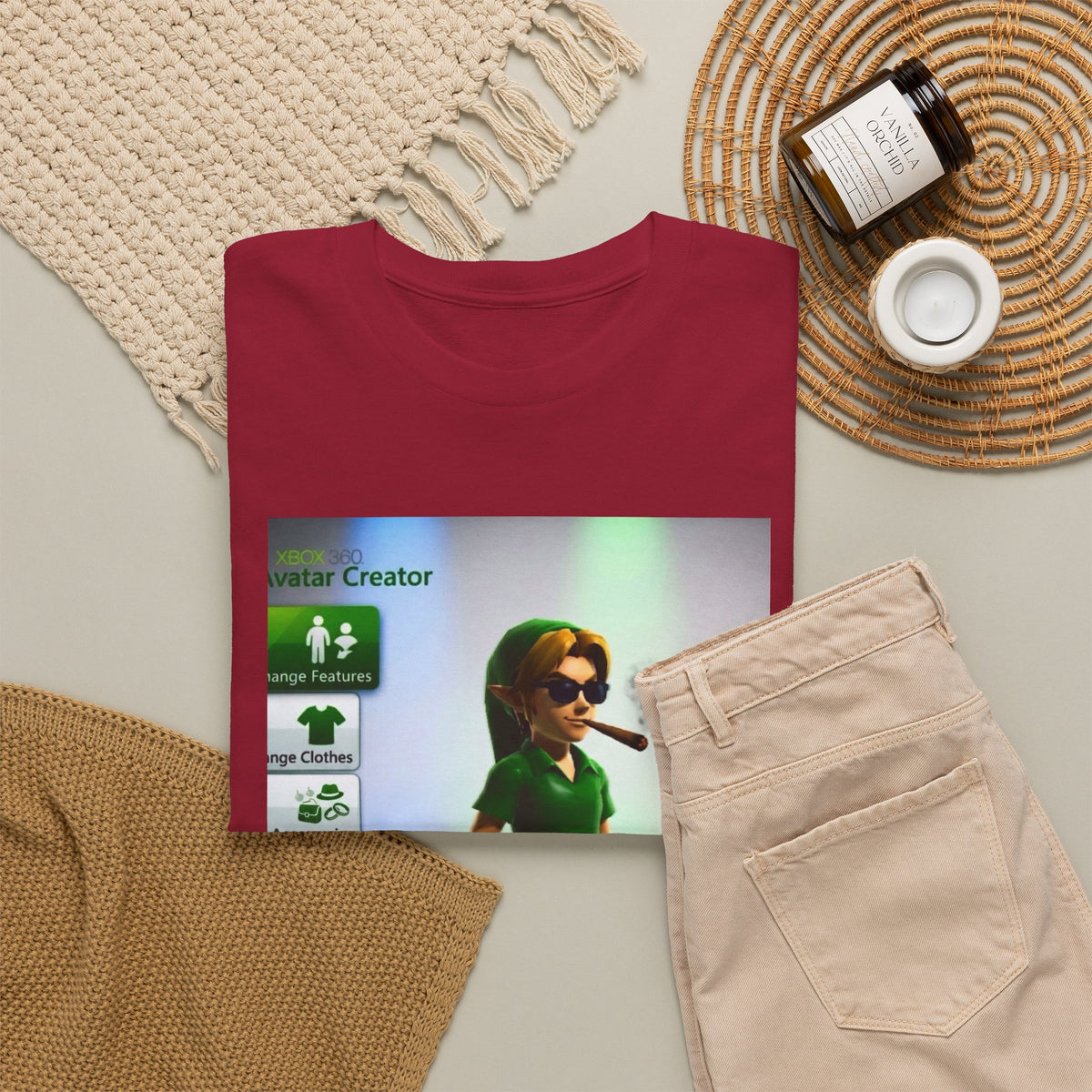 Xbox Avatar Link Smoking Blunt Tee
