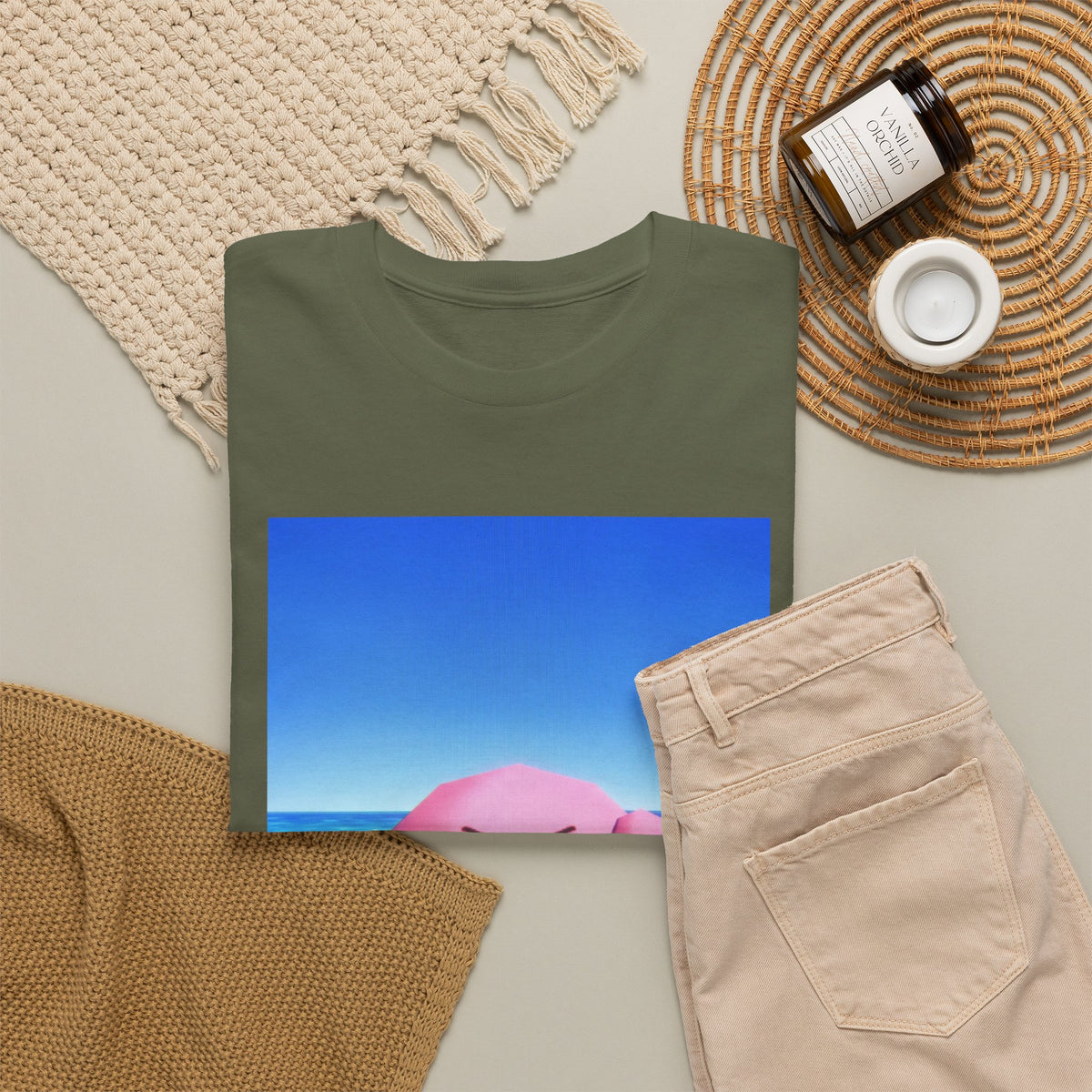 Kirby Flipping The Bird Beach Tee