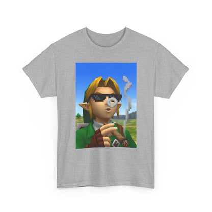 Pixelated Link Smoking With Deal With It Glasses
