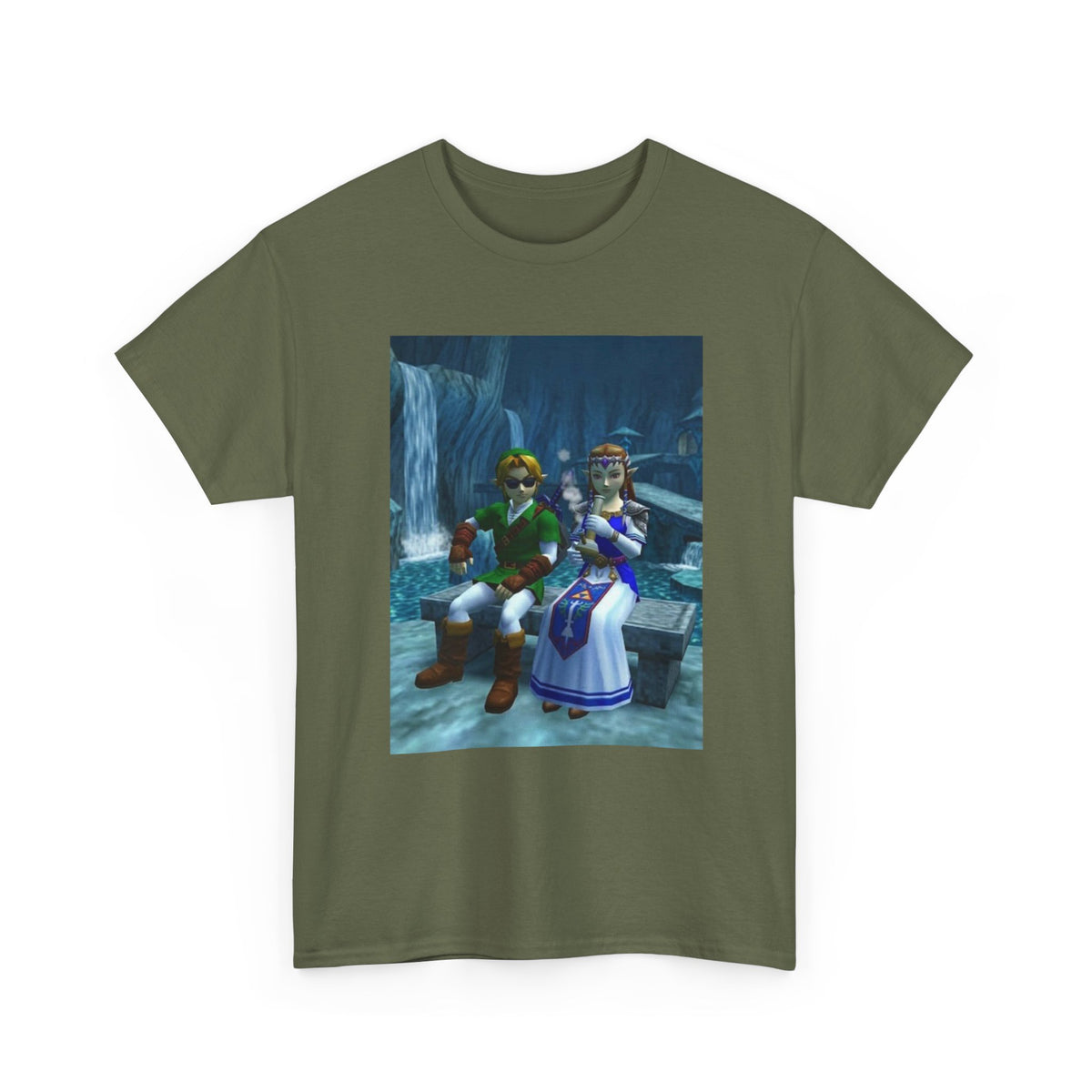 Link And Zelda Chilling With A Bong Tee
