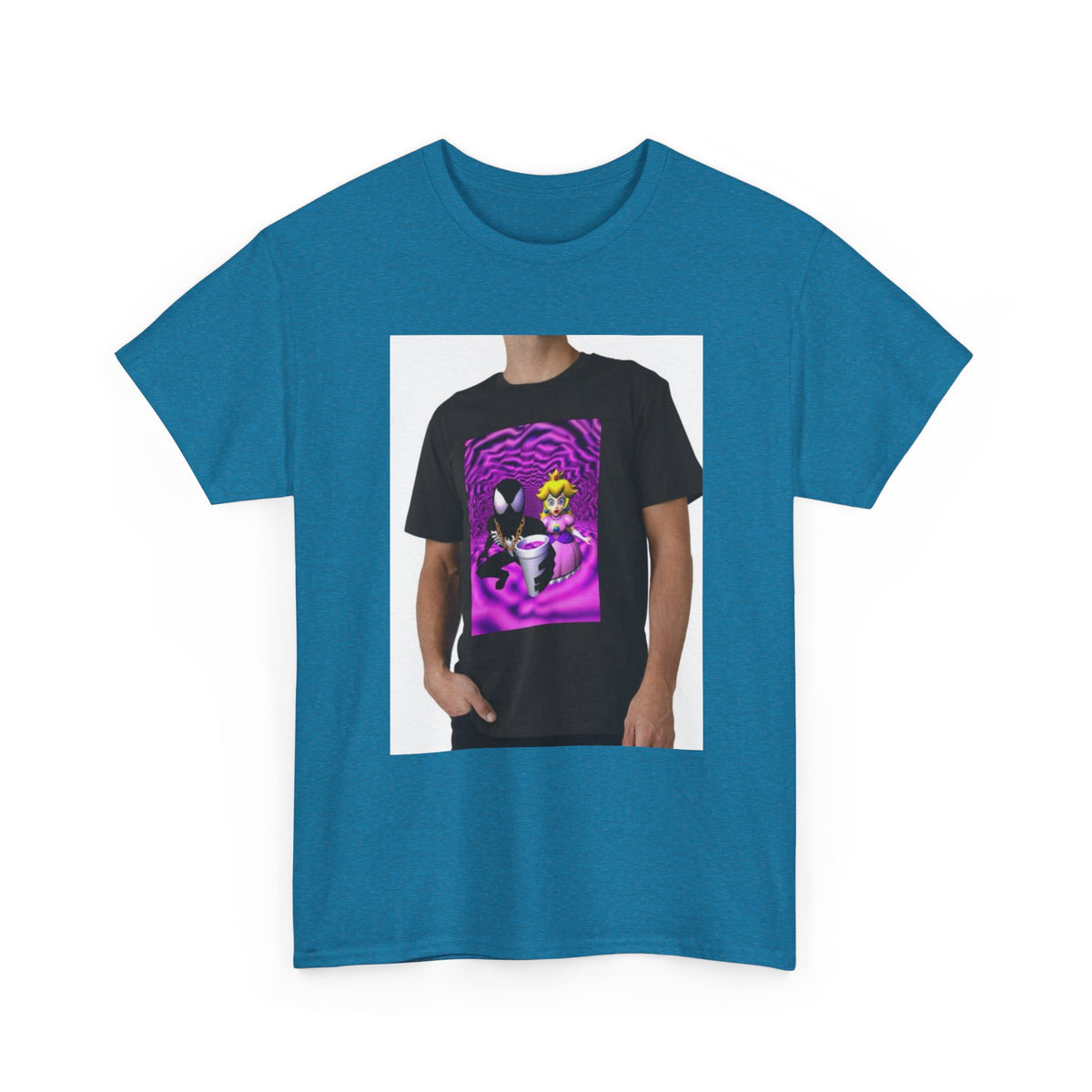 Symbiote And Princess On Purple Swirls