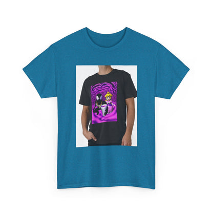 Symbiote And Princess On Purple Swirls