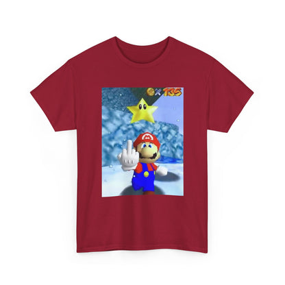 Mario Flips The Bird In Icy World Tee