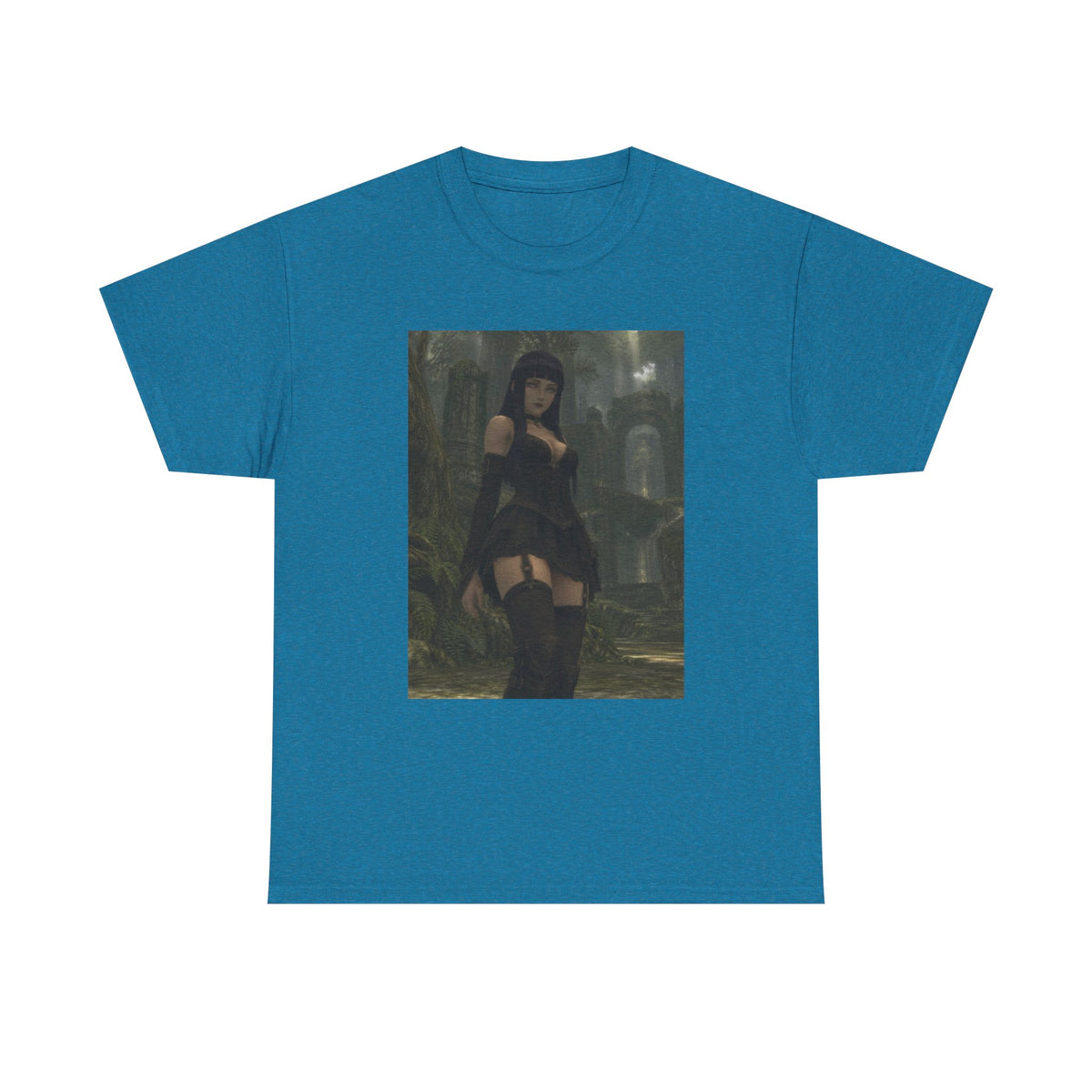 Gothic Byakugan Hinata In Ruined Forest