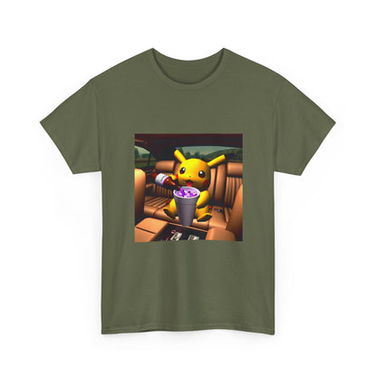 Pikachu Pouring Lean In Car Tee