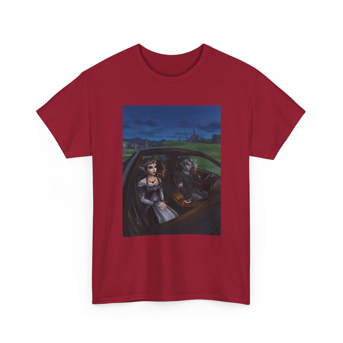 Dark Link And Midna Smoking In Car Tee