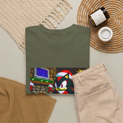 Shadow The Hedgehog Christmas Drip Tee