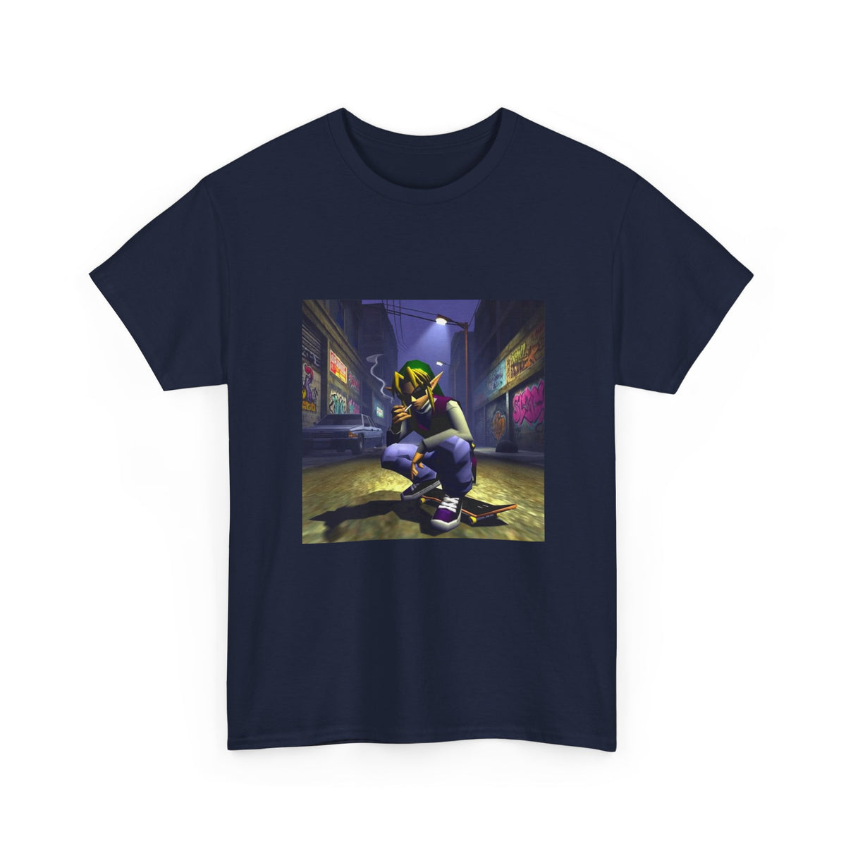Streetwise Elf Smoking In Alley Tee
