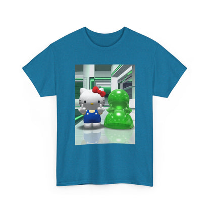 Kitty And Slime Flipping The Bird Tee