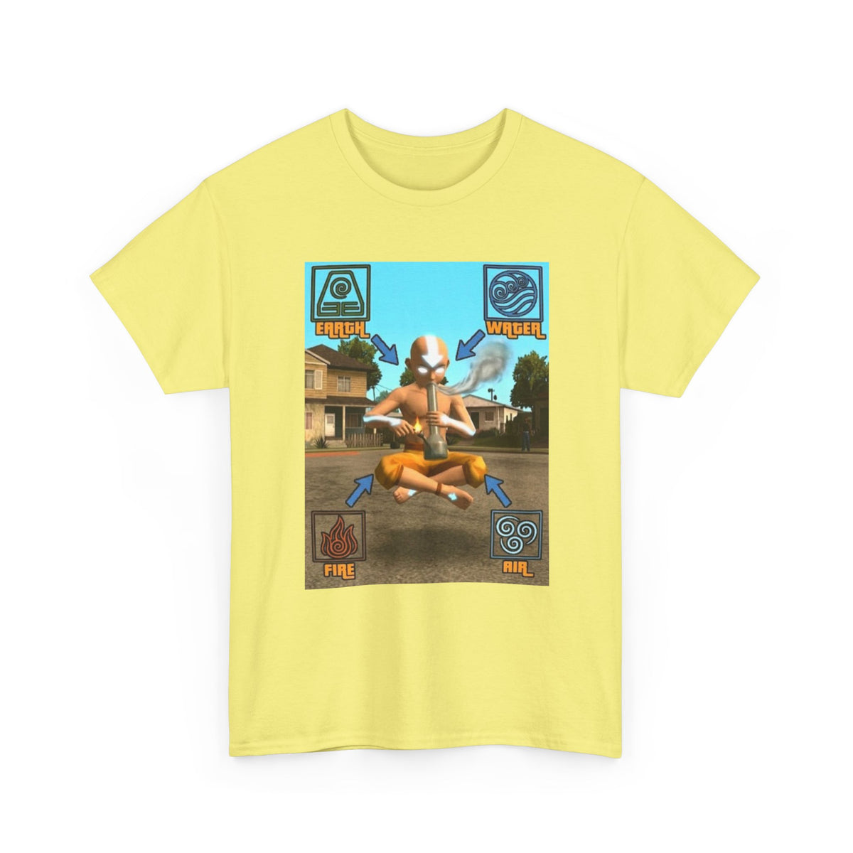 Bender Aang Meditating with Bong Tee