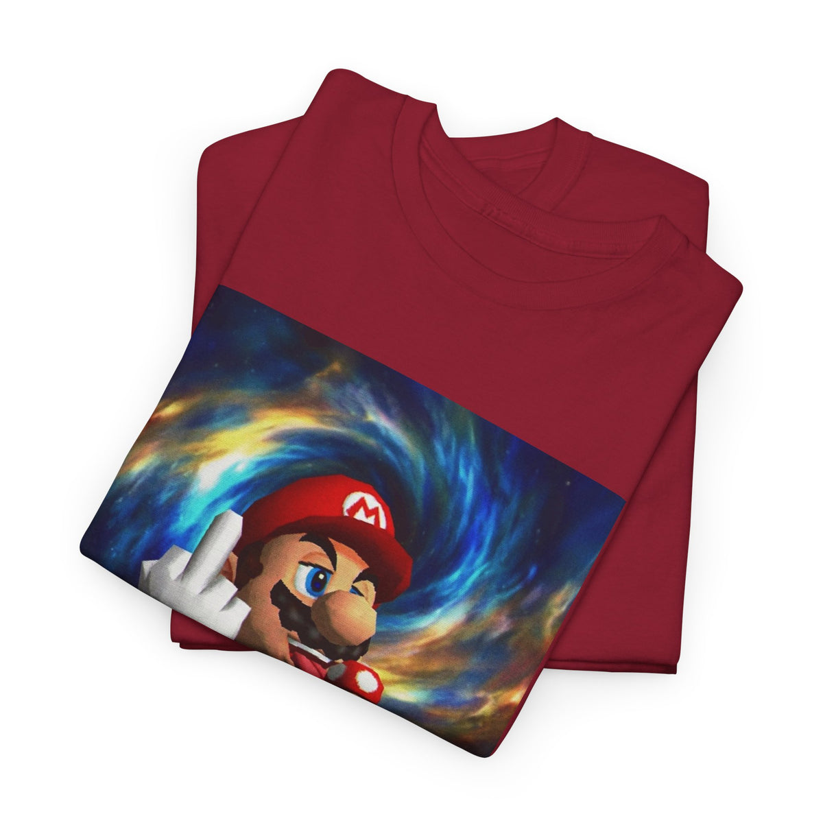 Mario Showing Middle Finger With Mushroom