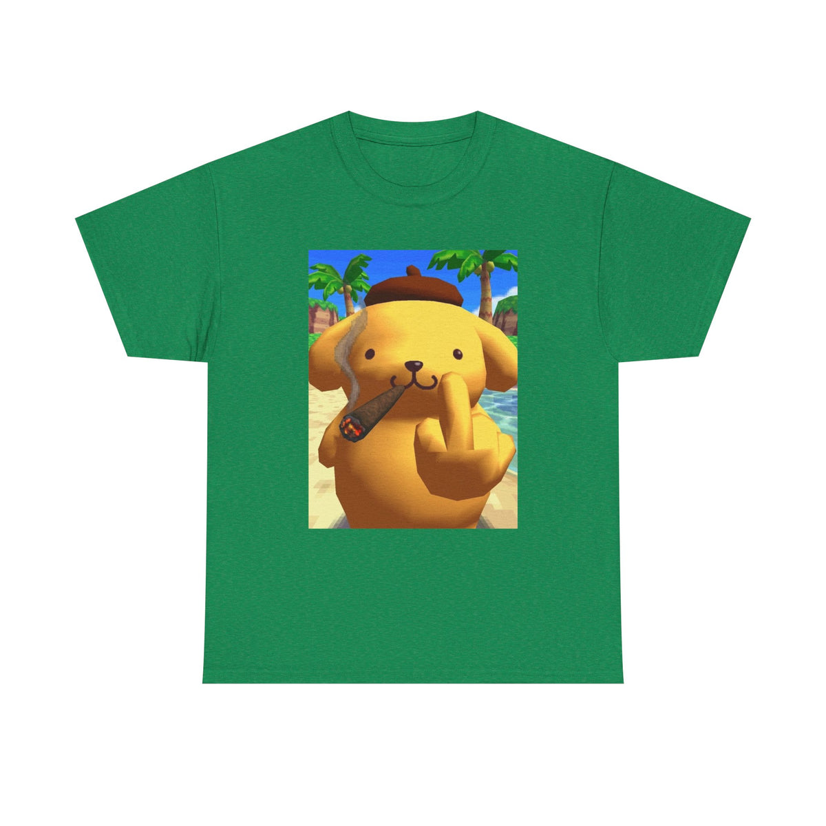 Pompompurin Smoking Blunt & Flipping Off
