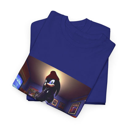 Edgy Hedgehog In Streetwear Drip Tee