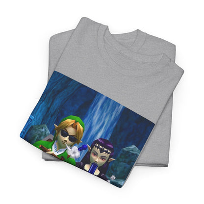 Hero and Princess Taking A Hit Tee