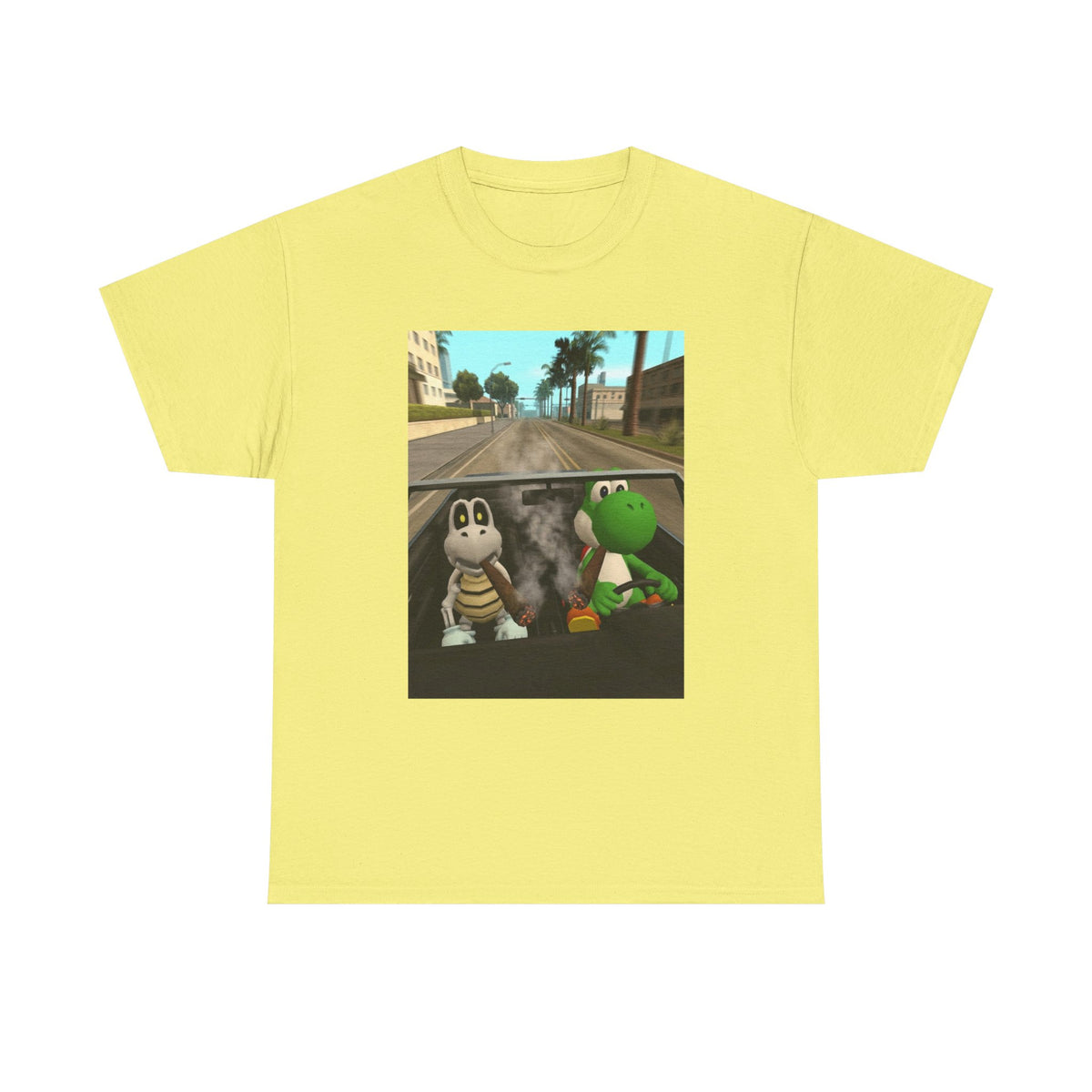 Yoshi And Dry Bones Cruising And Smoking (Design 5)