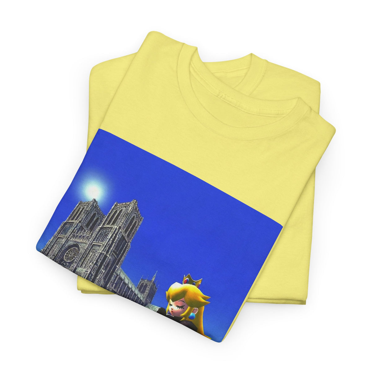 Gothic Princess Peach Praying At Notre Dame