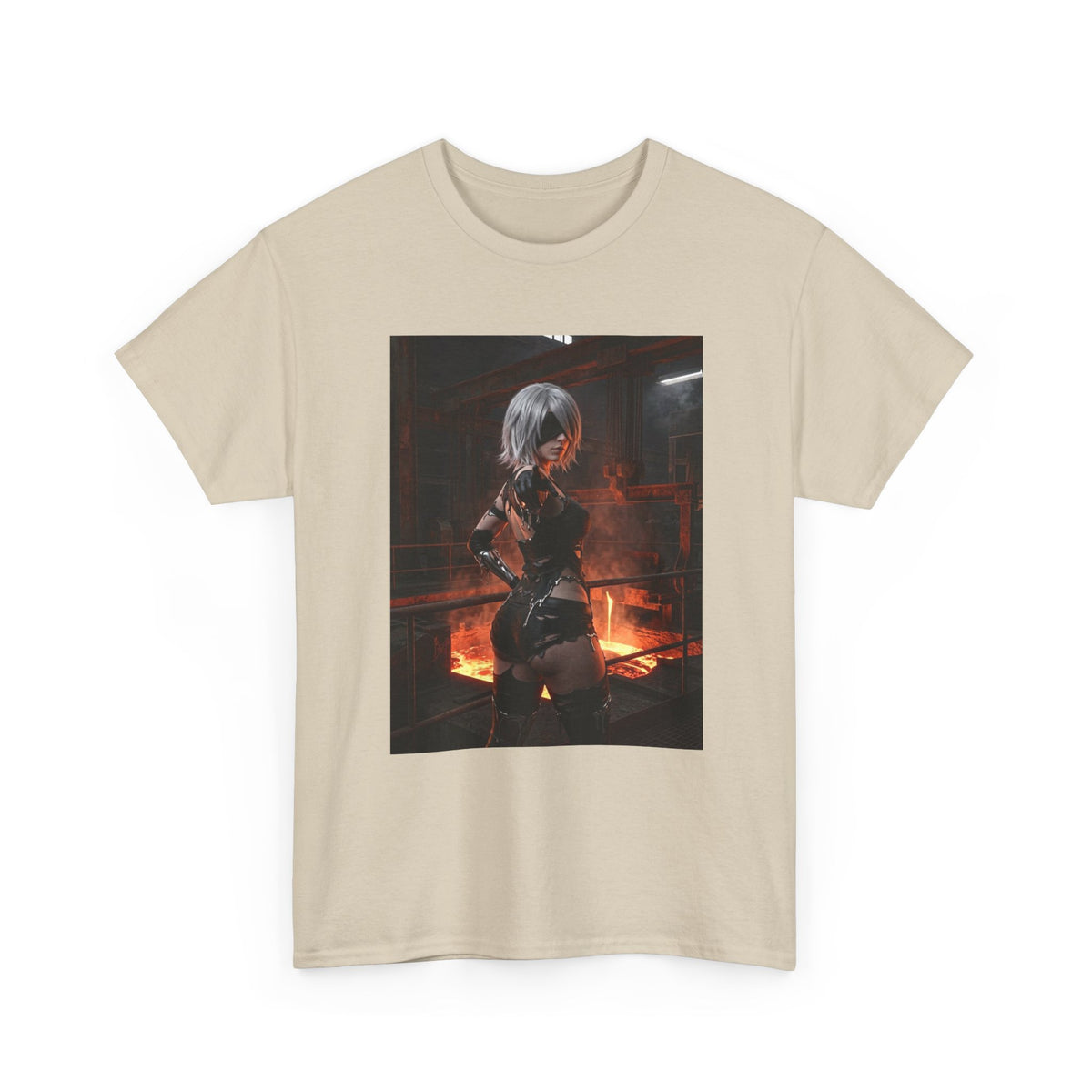 2B Pointing in Fiery Industrial Zone Tee