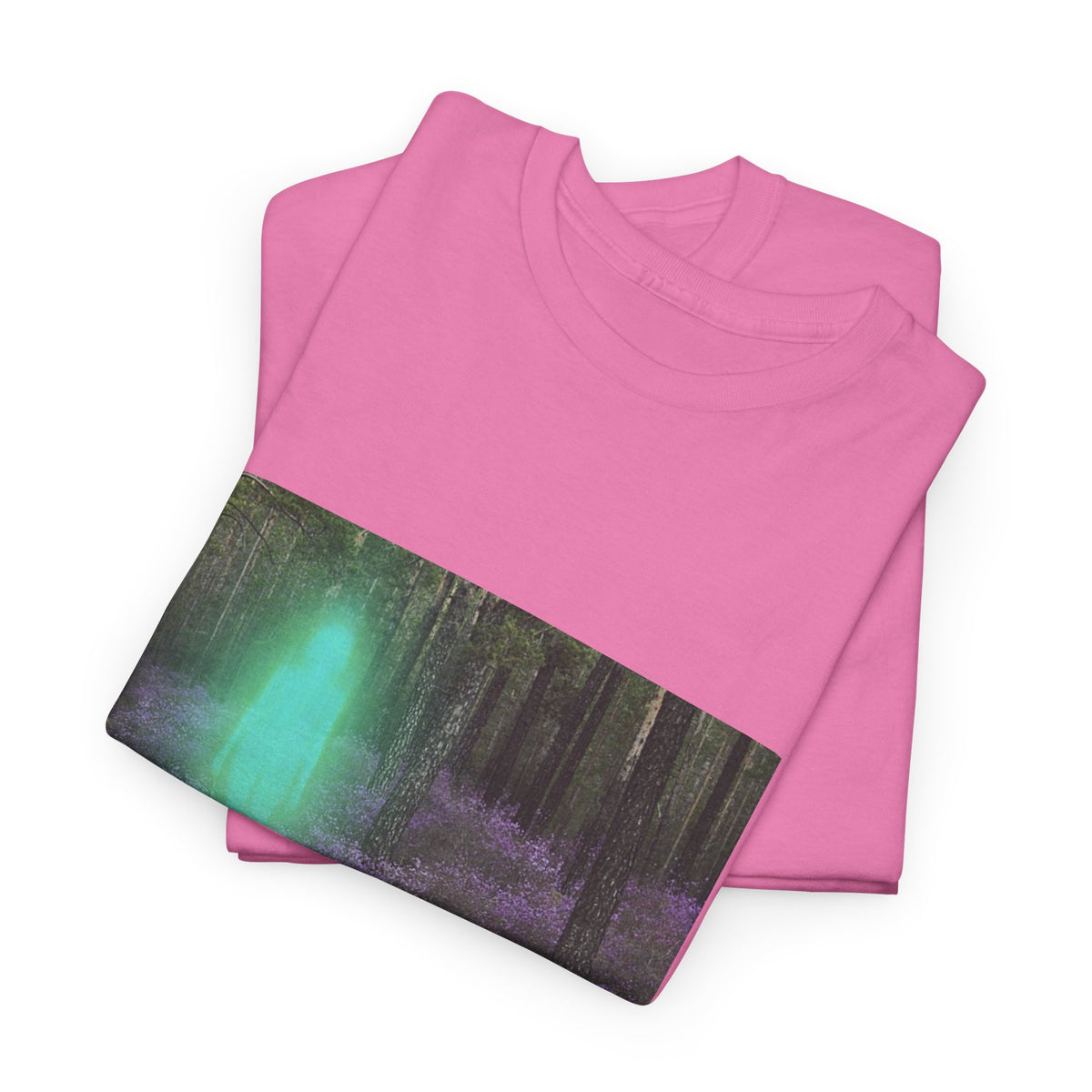 Visitor Exploring Neon Alley Tee