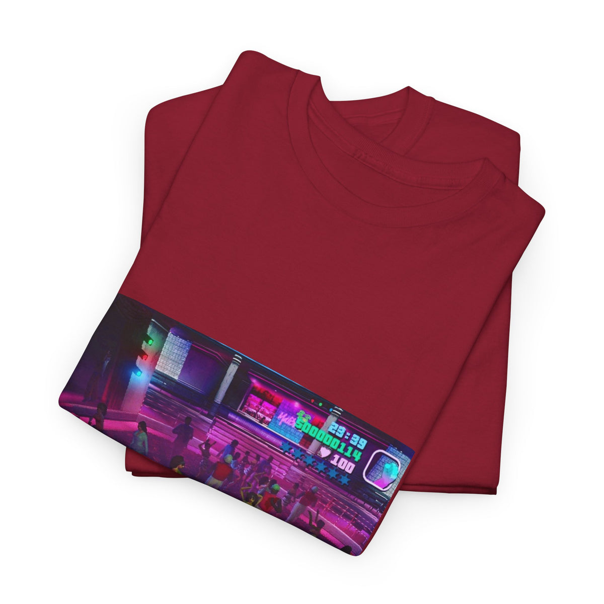 Neon Ember Flow Graphic Tee