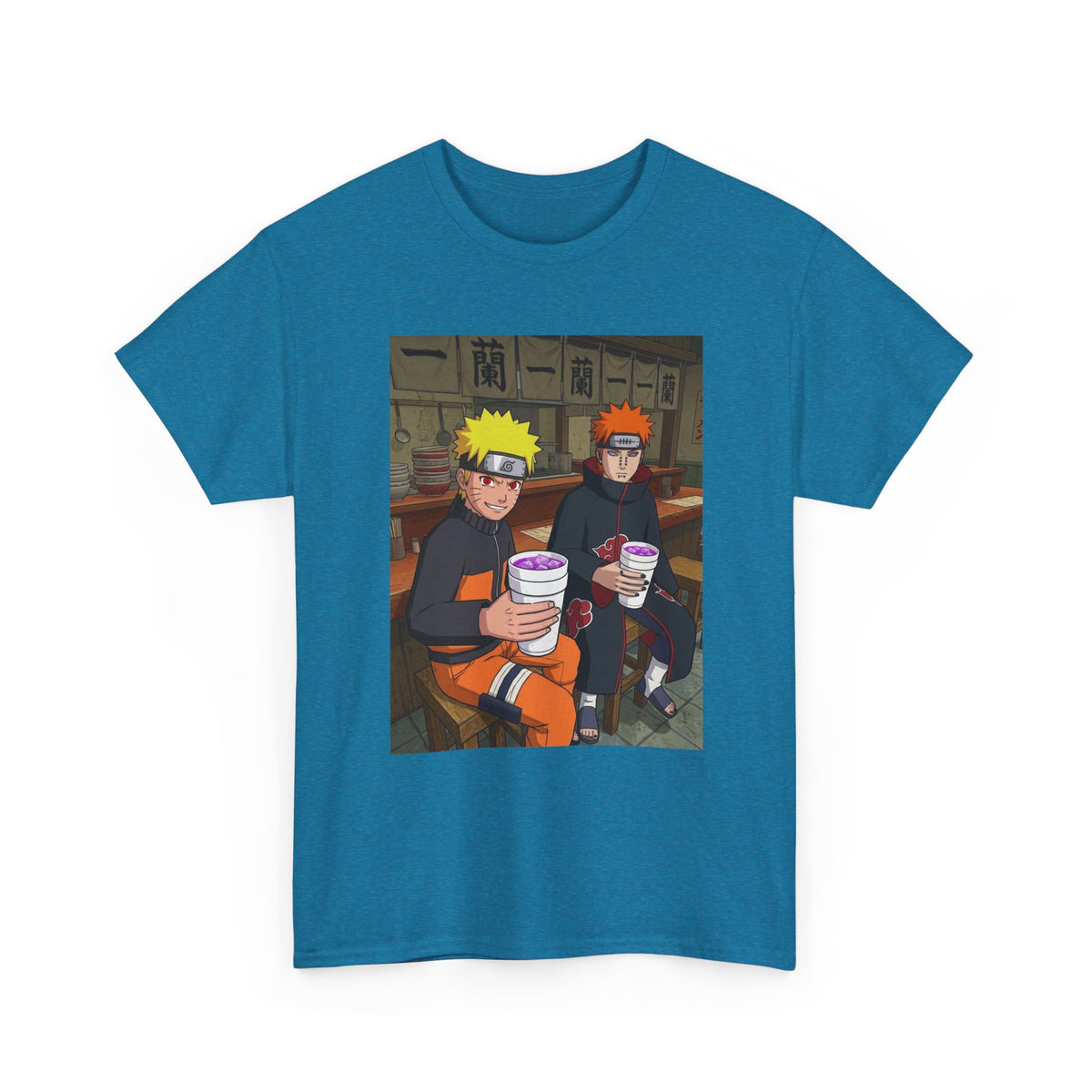 Naruto And Pain Sipping Lean Tee