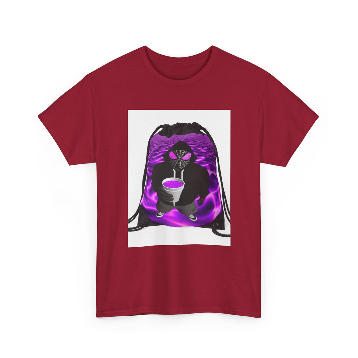 Spider-Hoodie Character Sipping Purple Drank Tee