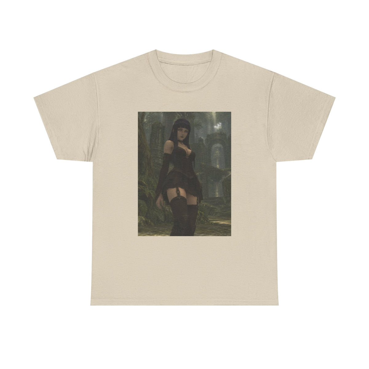 Gothic Byakugan Hinata In Ruined Forest