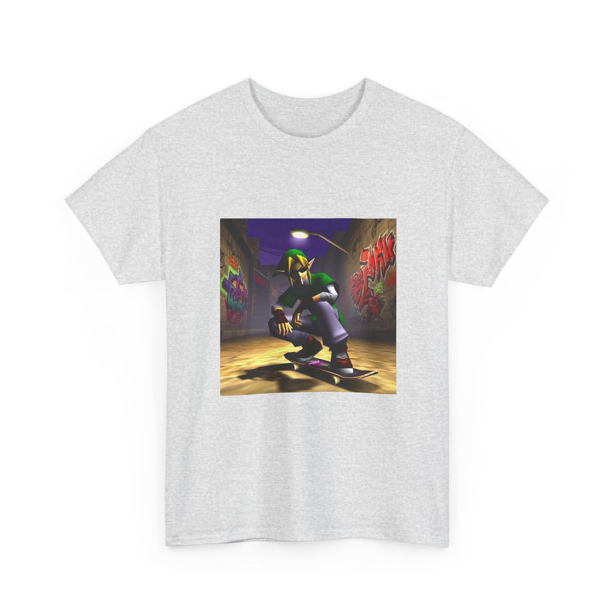 Skater Elf Smoking In Alleyway Tee
