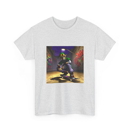 Skater Elf Smoking In Alleyway Tee