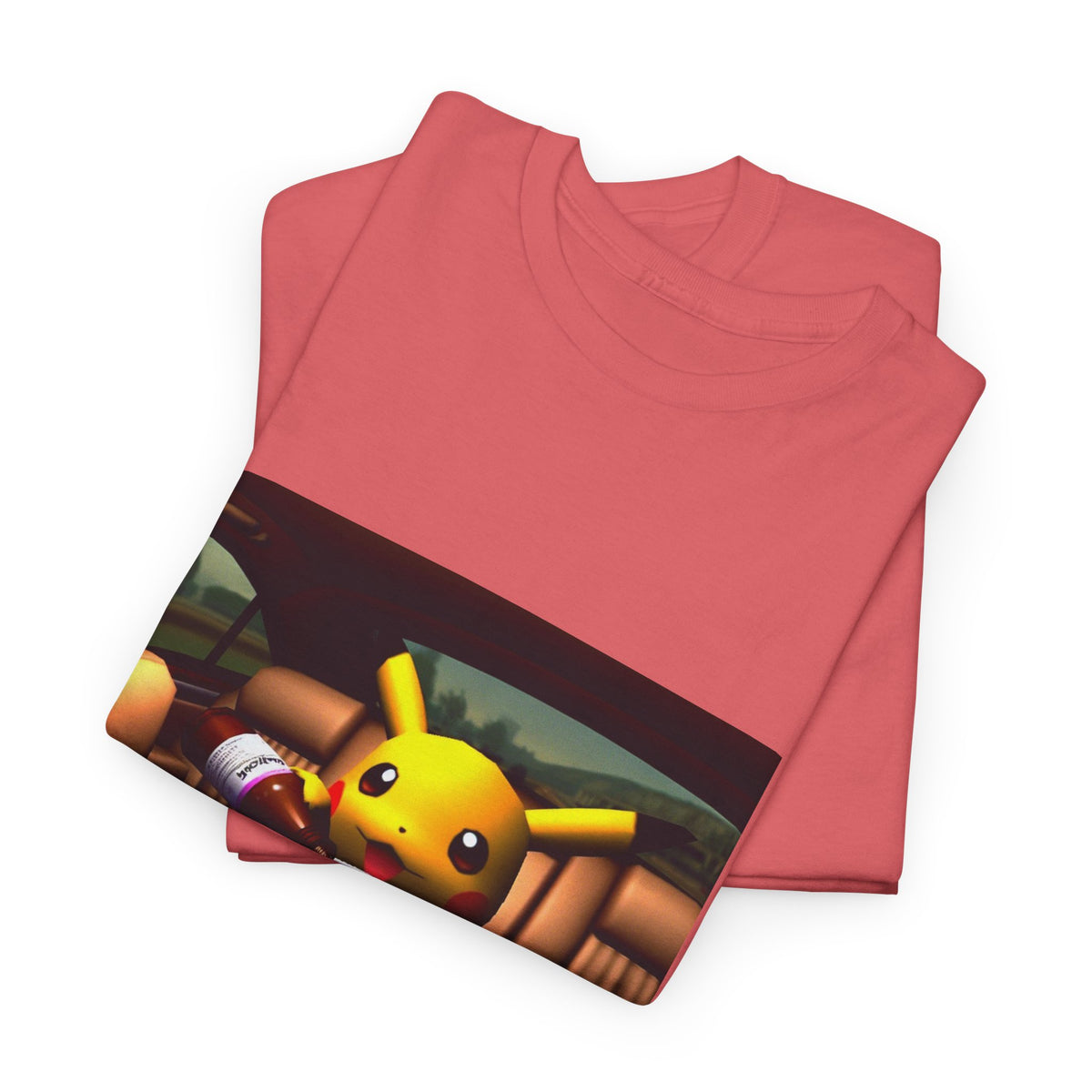 Pikachu Pouring Lean In Car Tee