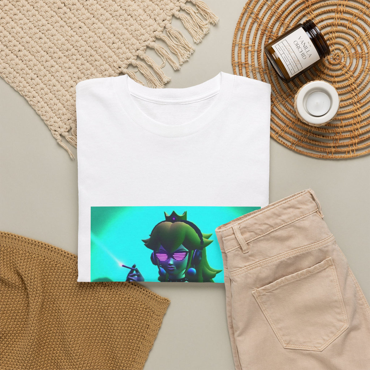 Dark Princess Peach DJ Smoking Tee