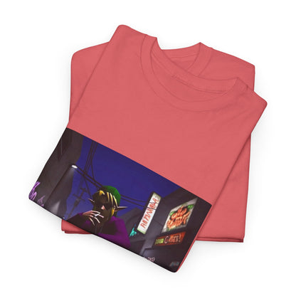 Skater Link Smoking In Neon Alley Tee (Design 8)
