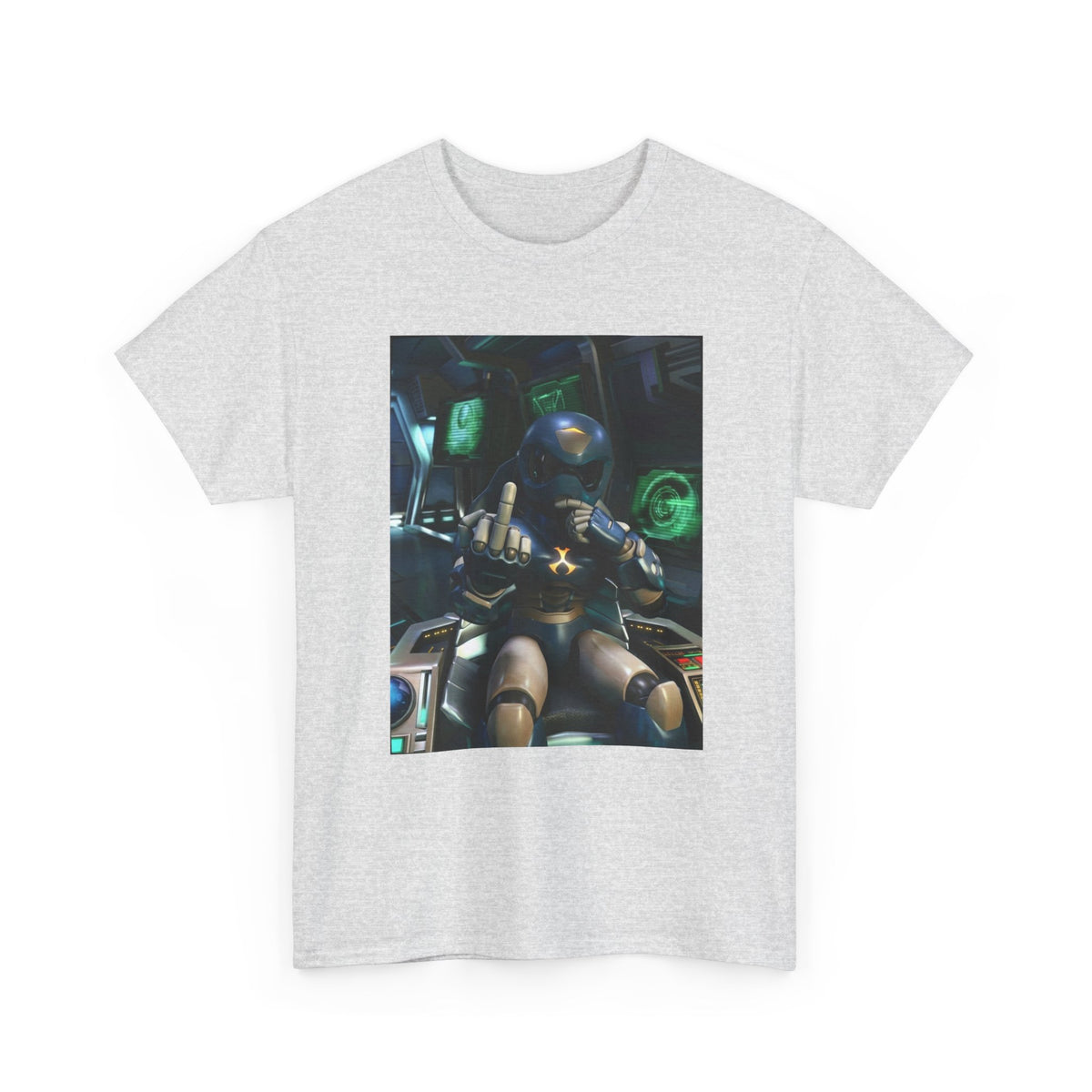 Sci-Fi Pilot Flipping The Bird Tee