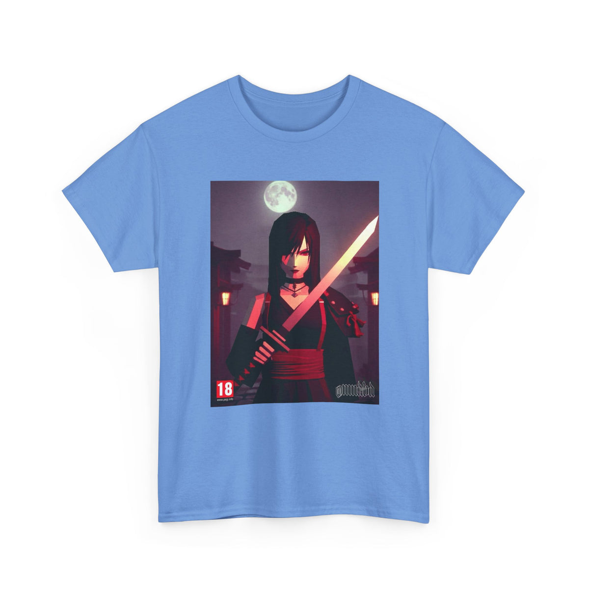 Samurai Warrior With Glowing Katana Tee