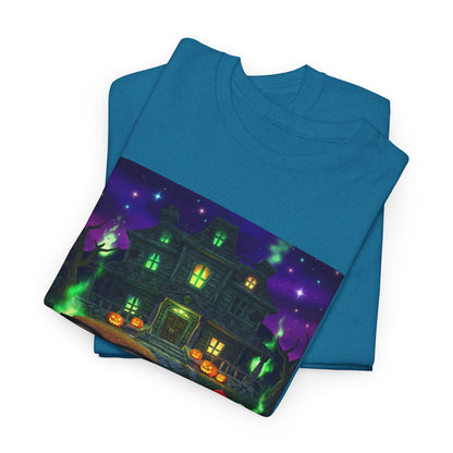 Neon Leaf Whisper Graphic Tee