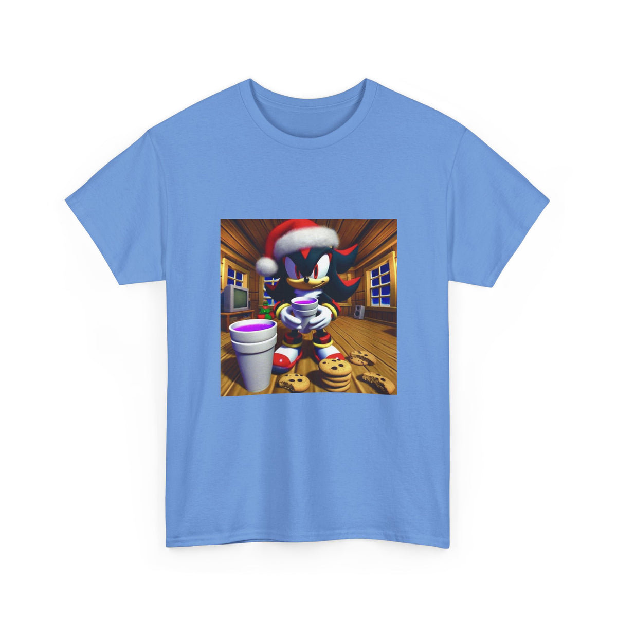 Shadow The Hedgehog With Holiday Purple Drink