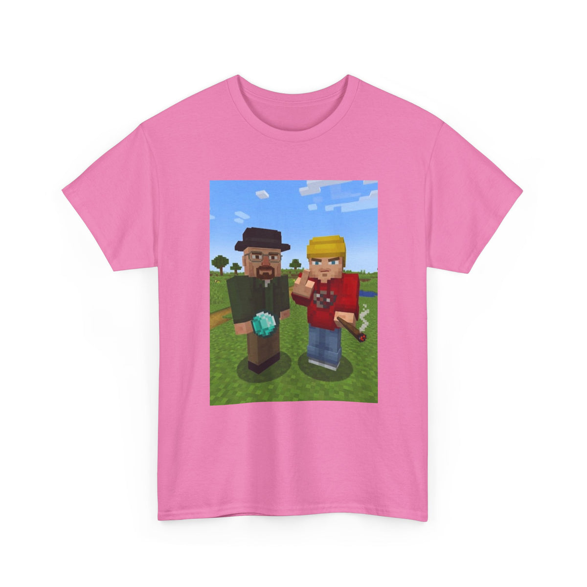 Pixelated Duo In The Green Field Tee