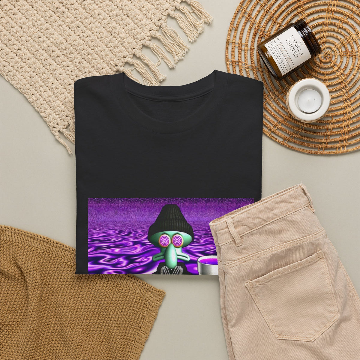 Squidward Sipping Lean In A Purple Haze