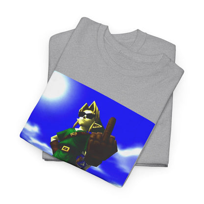 Cool Link Flipping The Bird Tee