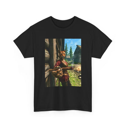 Khajiit Smoking Fat Blunt Tee