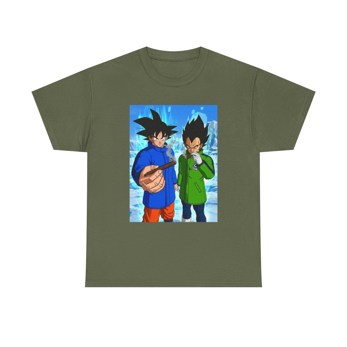 Goku and Vegeta Chillin' On Ice